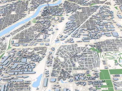 Minneapolis City Minnesota United States 3D model