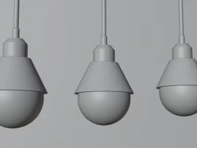 chandelier ligth Free low-poly 3D model