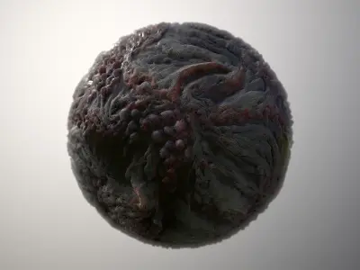 Material Skin Monster 15 Seamless PBR Texture Texture