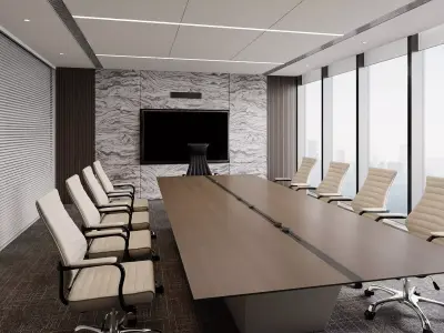 Modern Corporate Conference Space 3D model