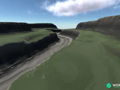 Plateau River 01 3D model