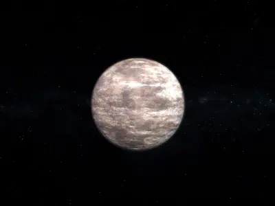 Barren Alien Planet 05 Low-poly 3D model