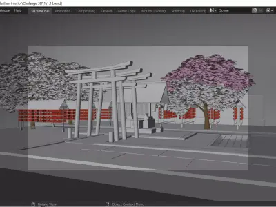 Kuil Japan  3D model