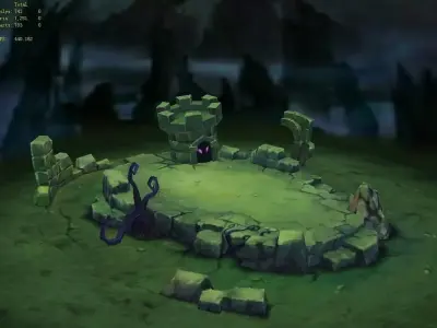 Low Model - Sleeping Beauty Dark Forest 36 3D model