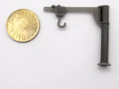 HO Manual jib crane train model  3D print model