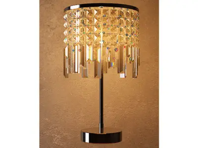  table lamp crystal  glass 3D model