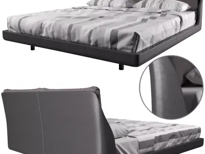 Makura bed By Piero Lissoni 3D model