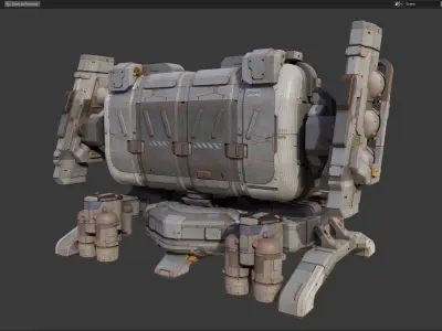 scifi-model546 robot 3D model