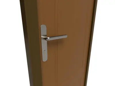 Door interior 3D model shop