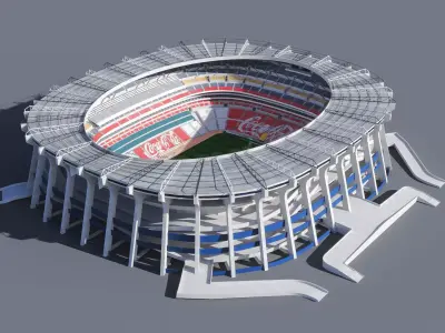 Azteca Stadium 3D model