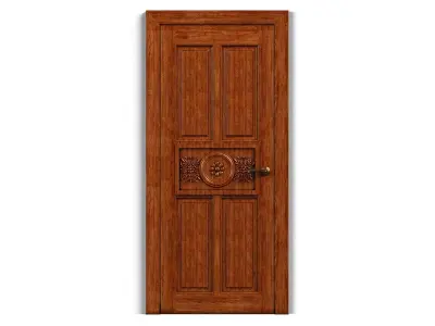 Door0016 wooden door design 3D model