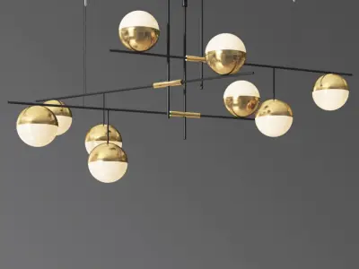 Technum Chandelier Lampatron 3D model