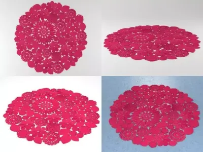 Crochet Round 3D model