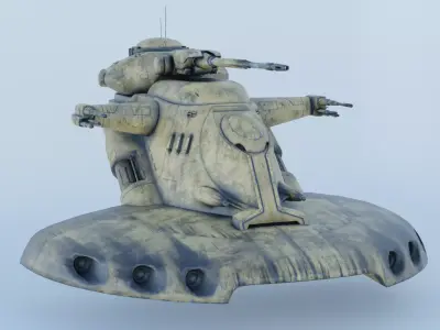 Star Wars AAT Low-poly 3D model