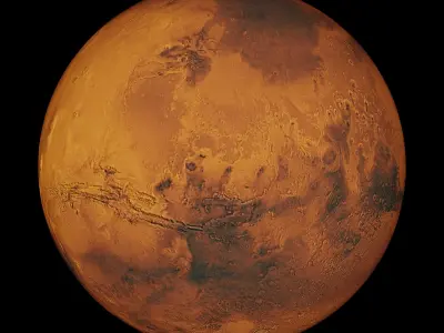 Terraformed Mars Low-poly 3D model