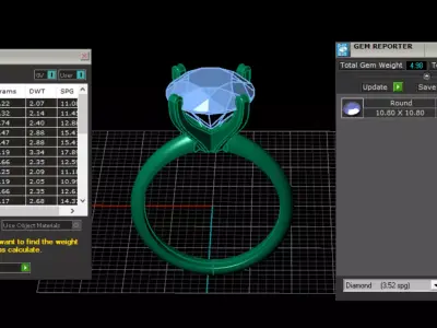 Engagement ring Selina 5ct 3D print model