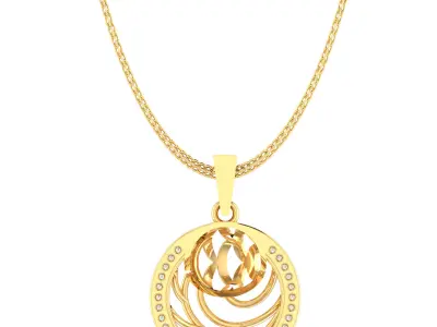 Ring Earrings Pendant Combo 3D print model