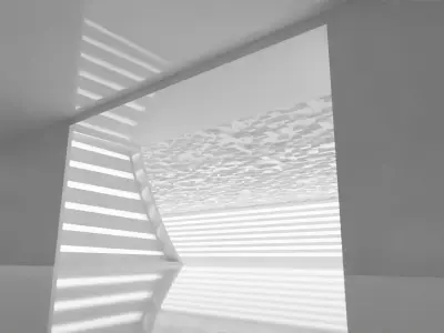 Concept space interior empty room 5 Low-poly 3D model