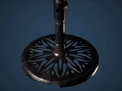 Umbrella Game Ready Low-poly 3D model