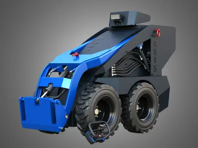 AS15 - Mini Skid Steer 3D model