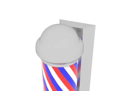 Barbershop Pole 3D model
