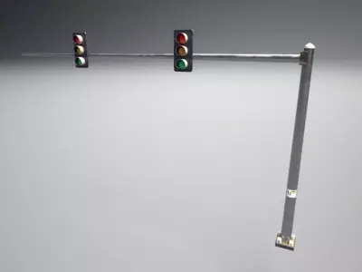 Traffic Light Pole 3D model