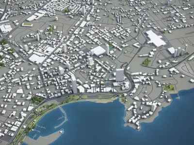 Panama Low-poly 3D model