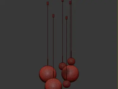 Mirror Ball Pendants Tom Dixon 3D model