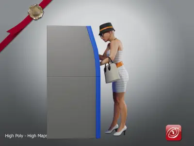 Casual Female A CC 21 30 009 3D model