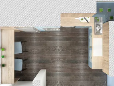 Transitional Kitchen 3D model