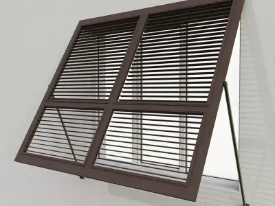 Shutters 8 window with 3D model