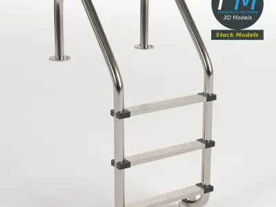 Pool ladder 1 3D model