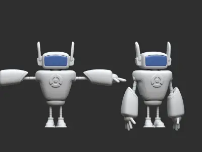 robot 002 3D model