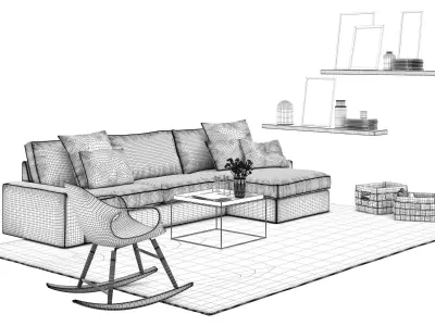 Living Set 30 3D model