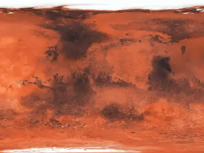 Mars planet Free low-poly 3D model