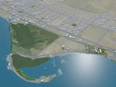 Jizan Jazan Saudi Arabia Low-poly 3D model