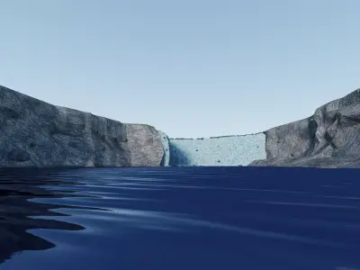 Niagara Falls Low-poly 3D model