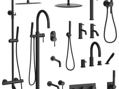 Boheme Uno Faucet Set 3D model