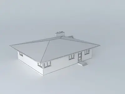 Retro House Free 3D model