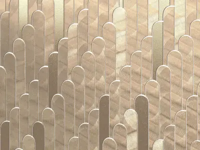 Lantic Colonial DIGIT Gold and Copper tiles Low-poly 3D model