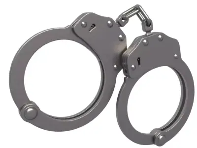 Galls Double Lock Handcuff collection 3D model