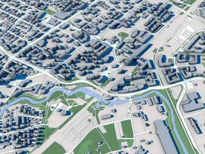 Vantaa City Finland 3D model