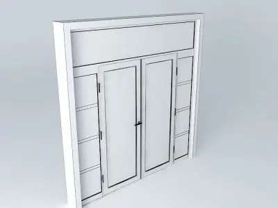 Main glass door 3D model