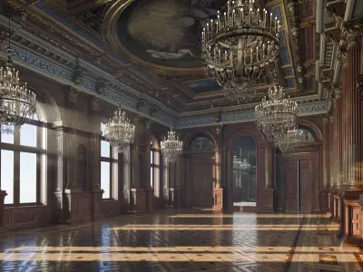 Grand Hall 3D model