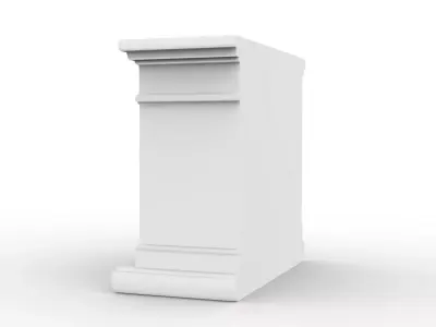 Low-Poly Fireplace 3D Printable 3D print model