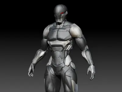 Sci-Fi Cyber Ninja 3D model