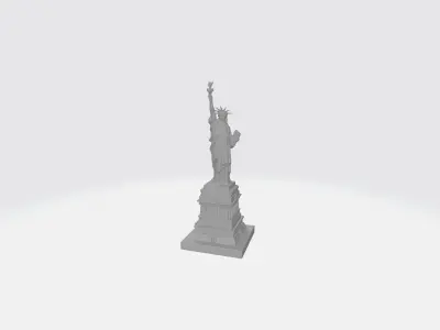 Statue of liberty 3D Model for Animation Scenes and Games Low-poly 3D model