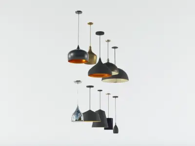 Pendant Lights Low-poly 3D model