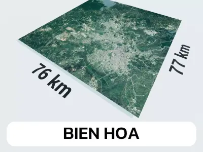 Bien Hoa Vietnam City Landscape 3D Model 3D model