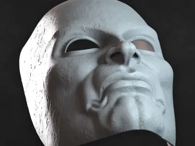 Necromonger single face mask 3D print model
